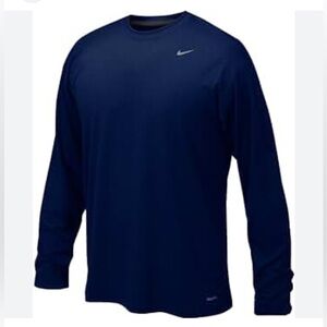 Nike Fit Blue Long Sleeves Activity Sports Top Sweater M